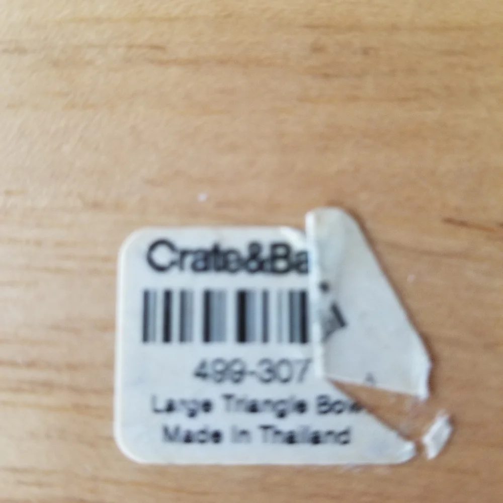EUC Crate & Barrel dish